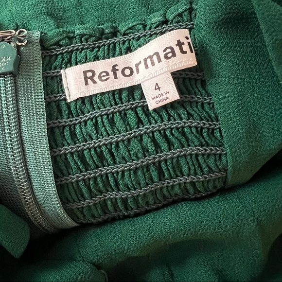 🍭🍭Sale🍭🍭 Reformation Emersyn Dress in Emerald - Picture 12 of 16